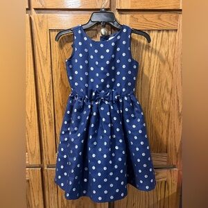 Gymboree Blue and White Sleeveless A-Line Dress